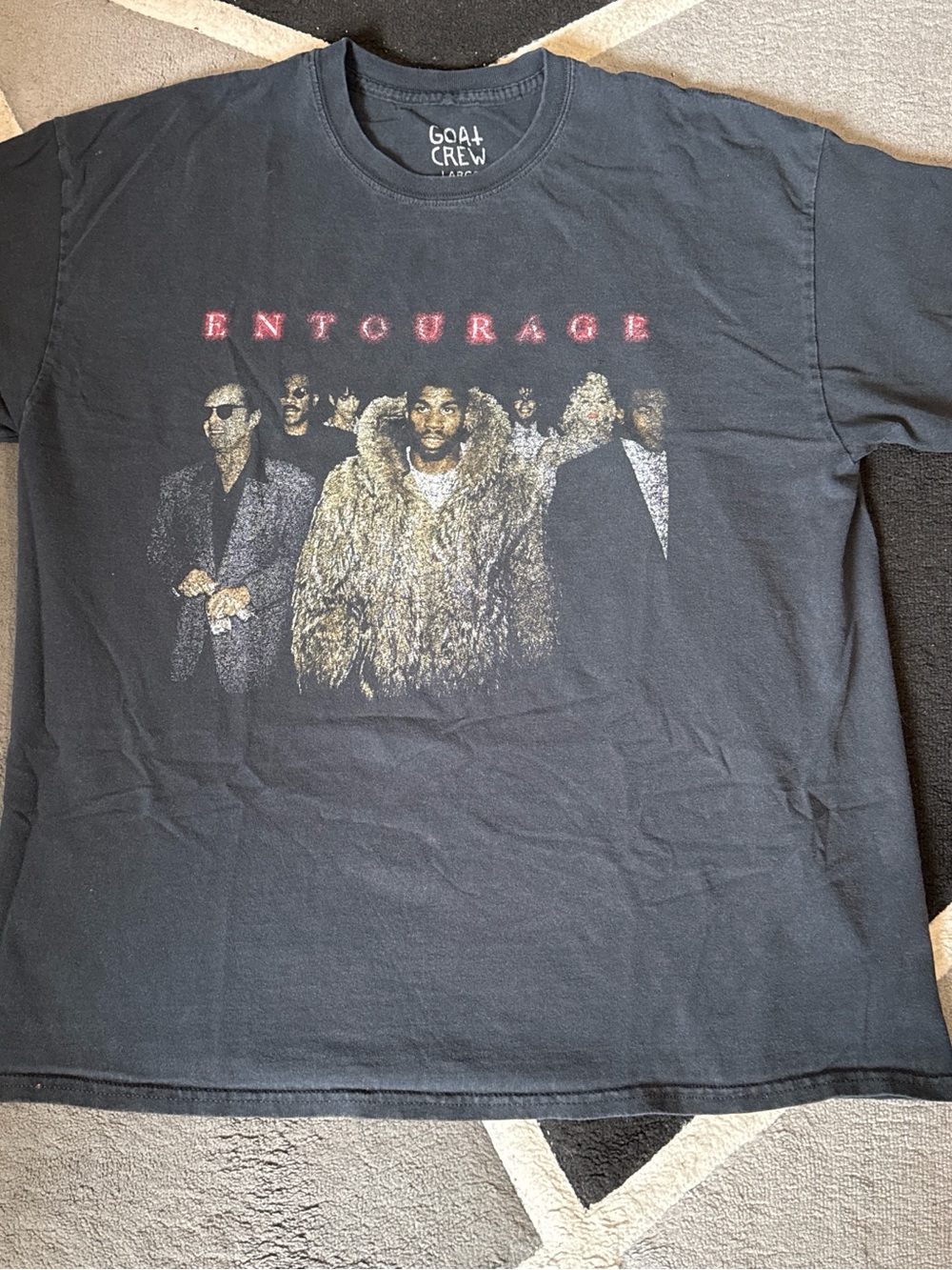 Celebrity Entourage throwback black cotton t-shirt